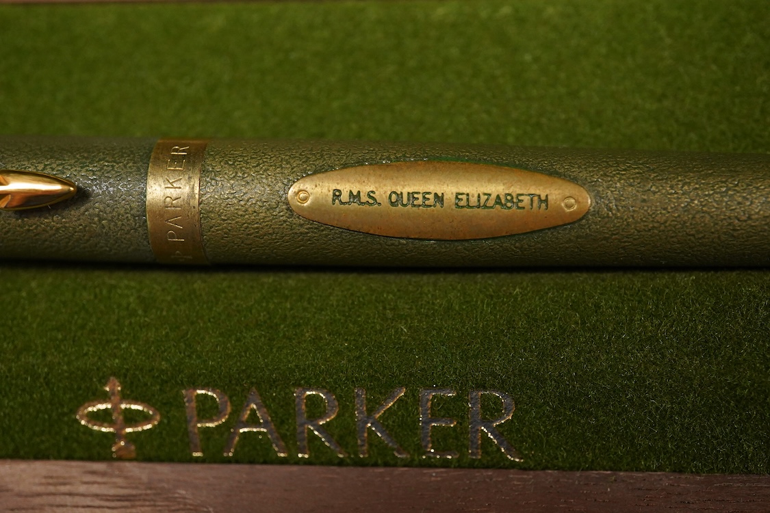 A Parker Queen Elizabeth Limited Edition pen with original box/certificate 1974/5000
